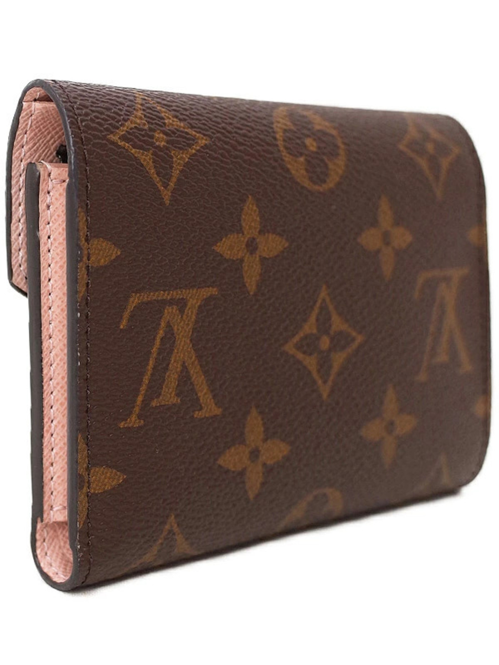 Louis Vuitton Tri Monogram Victorine fold Portefeuille Wallet Brown